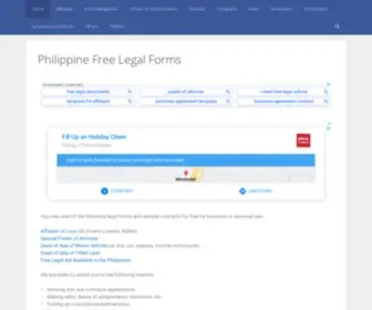 Philippineslegalforms.com(Free Legal Forms Philippines) Screenshot