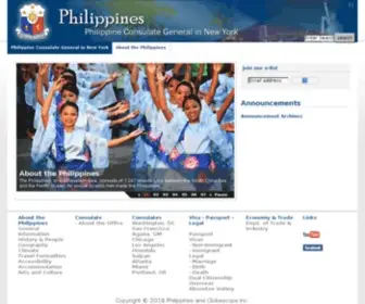 Philippinesnewyork.org(Embassy of the Philippines) Screenshot