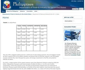 Philippinestrade.org(Embassy of the Philippines) Screenshot