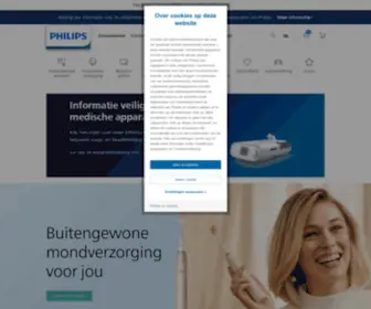 Philips.be(België) Screenshot
