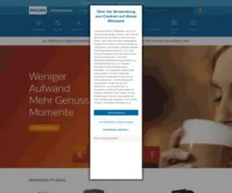 Philips.de(Willkommen bei Philips Deutschland) Screenshot