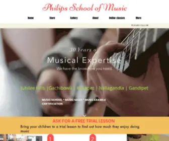 Philipschoolofmusic.com(Music School) Screenshot