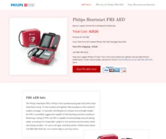 Philipsfr3Aed.com(Philips fr3 aed Automated External Defibrillators model) Screenshot