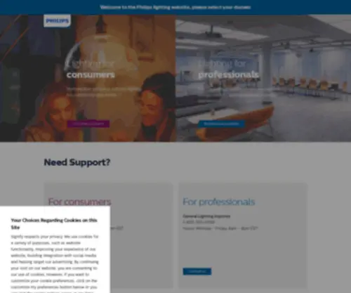 Philipsna.com(Philips lighting) Screenshot