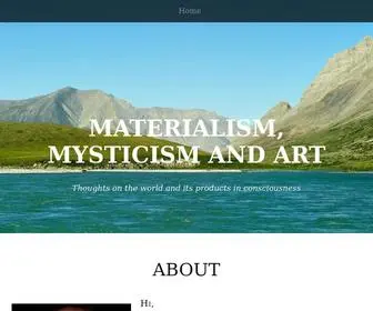 Philipstanfield.com(Materialism, mysticism and art) Screenshot