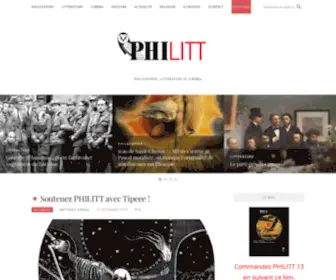 Philitt.fr(Philosophie, littérature et cinéma) Screenshot