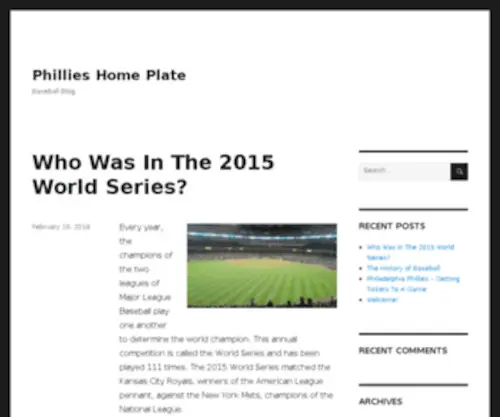 Phillieshomeplate.com(Philadelphia Phillies Blog) Screenshot