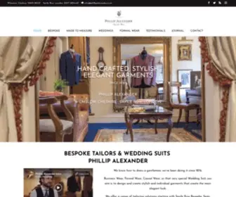 Phillipalexander.co.uk(Bespoke Suits) Screenshot