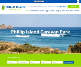 PhillipislandcPk.com.au(Phillip Island Caravan Park) Screenshot