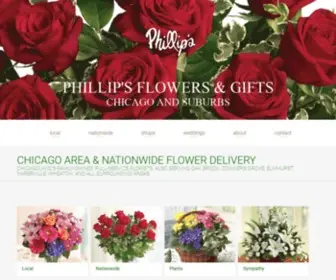 Phillips-Flowers.com(Phillip's Flowers Delivery in Chicago) Screenshot