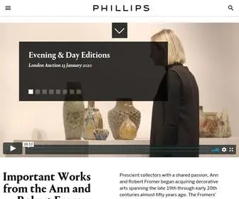 Phillips.com(Contemporary Art) Screenshot