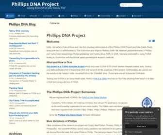 Phillipsdnaproject.com(Phillips DNA Project) Screenshot