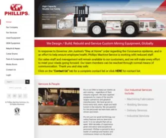 Phillipsmachine.com(Minexpo 2012) Screenshot