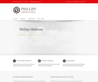 Phillipsmedstone.com(Phillips Medstone) Screenshot