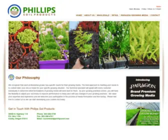 Phillipssoil.com(Pac Fibre Soils) Screenshot