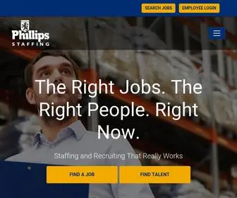 Phillipsstaffing.com(Staffing & Recruitment Agencies in South Carolina) Screenshot