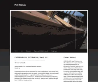 Phillniblock.com(Phill Niblock) Screenshot