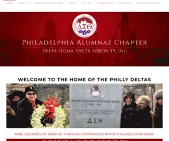 Phillyalumnae-DST.org(Delta Sigma Theta Sorority) Screenshot