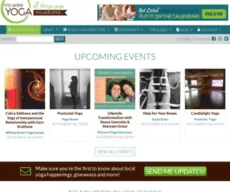 Phillyareayoga.com(Philly Area Yoga) Screenshot