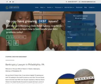 Phillybankrlawyer.com(The Law Office of Sharon S Masters Philadelphia Bankruptcy Lawyer) Screenshot
