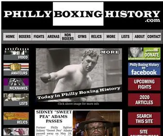 Phillyboxinghistory.com(PHILLY BOXING HISTORY) Screenshot