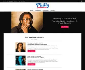 Phillycomedyclub.com(Philly Comedy Club) Screenshot