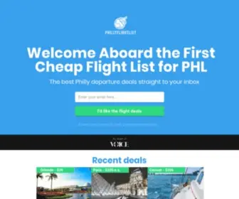 Phillyflightlist.com(Phillyflightlist) Screenshot