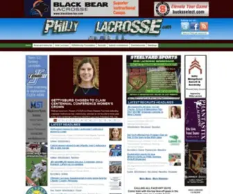 Phillylacrosse.com(The mission of) Screenshot