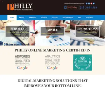 Phillyonlinemarketing.com(Full Service Internet Marketing Company in Philadelphia) Screenshot