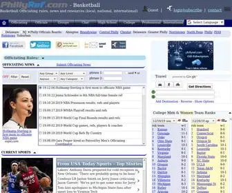 Phillyref.com(Philadelphia Basketball Referee) Screenshot