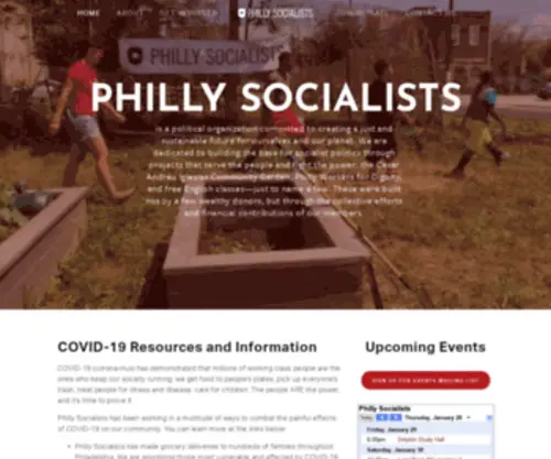 Phillysocialists.org(Philly Socialists) Screenshot