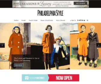 Phillystylemag.com(Philadelphia Style Magazine) Screenshot