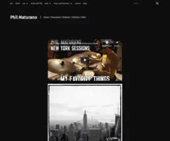 Philmaturano.com(Drums) Screenshot