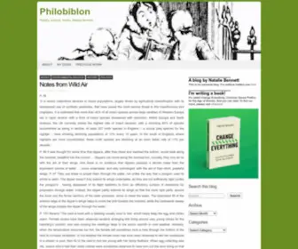 Philobiblon.co.uk(History, science, books) Screenshot