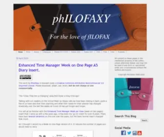 Philofaxy.com(Philofaxy for the love of everything Philofax) Screenshot