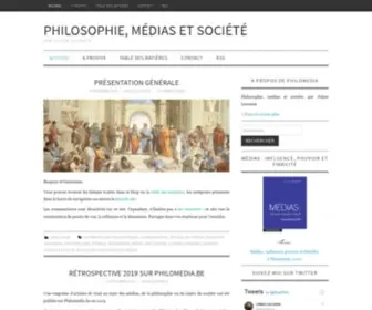 Philomedia.be(Philosophie, médias et société) Screenshot