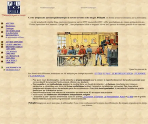 Philophil.com(Cours de philosophie sur le mal et sur autrui aide au concours hec dissertations) Screenshot