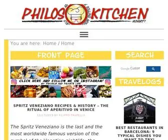 Philosokitchen.com(An italian cook around the world) Screenshot