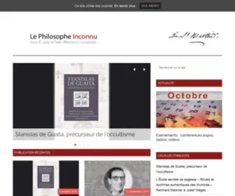 Philosophe-Inconnu.com(Louis-Claude de Saint-Martin, le Philosophe Inconnu) Screenshot