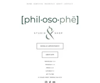 Philosophehair.com(Philosophe) Screenshot