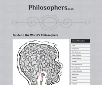 Philosophers.co.uk(Guide to the World's Philosophers) Screenshot