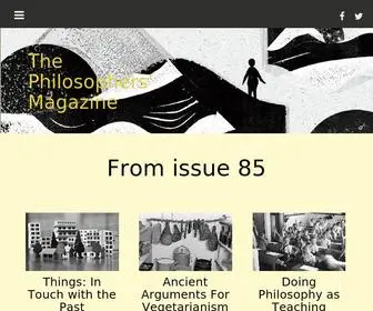 Philosophersmag.com(The Philosophers' Magazine) Screenshot