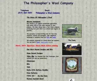 Philosopherswool.com(Philosopher's Wool Company) Screenshot