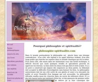 Philosophie-Spiritualite.com(Accueil) Screenshot