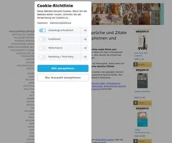 Philosophische-Sprueche.de(Sprüche von Philosophen lesen) Screenshot