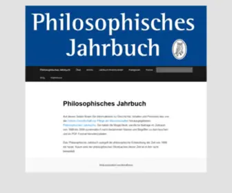 Philosophisches-Jahrbuch.de(Philosophisches Jahrbuch) Screenshot