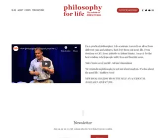 Philosophyforlife.org(Philosophy for Life) Screenshot