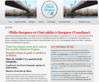 Philosorgues.fr(Ciné Philosorgues) Screenshot