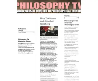 Philostv.com(Philosophy TV) Screenshot