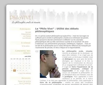 Philovive.fr(Philosophie) Screenshot